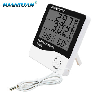 Tốt nhất Trạm thời tiết trong nhà kỹ thuật số nhiệt độ độ ẩm mét phong vũ biểu Nhiệt kế ẩm kế - Product Image 2