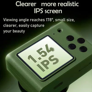 Green Leather Texture Retro Kids Digital <b>Camera</b> Simulated Aspherical Lens Compact Pocket Student <b>Mini</b> Sport <b>Camera</b> Support Photo - Product Image 5