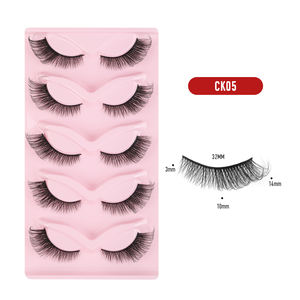 Nouveau Design c <span class=keywords><strong>Curl</strong></span> <span class=keywords><strong>Foxy</strong></span> Winged Cat Eye Lashes Angel Wing Natural Silk Lash Faux Mink fox Fluffy Eye Lashes - Product Image 4