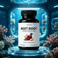 Capsules d'extrait de betterave à marque privée OEM/ODM, 60 capsules végétales, certifiées Halal, complément alimentaire pour le soutien énergétique