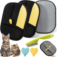 Gant lavable pour enlever les poils de chien et de chat des vêtements, des sièges de voiture, des meubles et des tissus d'ameublement, outil de toilettage