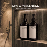 Ensemble shampoing et gel douche personnalisé ODM OEM, kit de soins capillaires et corporels à marque privée avec logo, parfum et emballage personnalisés pour hôtel et spa