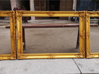 Cadre de peinture en bois vintage européen fait main, personnalisé, créatif, avec bordure de 4 cm, écologique, pour la décoration d'hôtel - Vente en gros usine