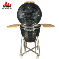 KIMSTONE Barbecue rotatif Kamado Komodo de 23 pouces, grill Hibachi, poêle à pizza, grill en céramique, cuisine extérieure, barbecue