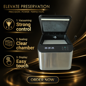 Sellador <span class=keywords><strong>de</strong></span> Alimentos al Vacío Eléctrico Automático <span class=keywords><strong>de</strong></span> Acero Inoxidable ZK300A, <span class=keywords><strong>de</strong></span> Mesa o con Soporte, para Uso Doméstico - Product Image 3