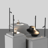 Système d'éclairage sur rail magnétique DC12V/24V en gros, mini-spots LED 2W pour vitrine à bijoux
