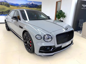 Kit carrosserie en fibre de carbone pour Bentley Flying Spur, style W12, comprenant lèvre avant, diffuseur, spoiler et jupes latérales en fibre de carbone - Product Image 4