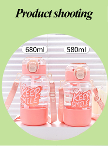 Nueva taza de agua para niños, bonita botella de agua portátil para niñas, taza de paja de alto nivel de apariencia, taza de plástico - Product Image 6