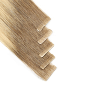 Extensions de cheveux chinois Remy 100 % naturels non traités, double trame, bandes adhésives ajustables, texture lisse - Product Image 3