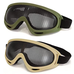戦術的なゴーグル射撃CSスポーツグラスハンティングスチールメッシュ耐衝撃安全保護ゴーグル - Product Image 6