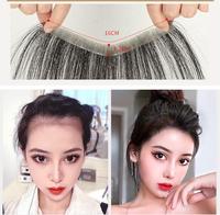 Patch Frontal de cheveux humains pour femmes, pièces de ligne de cheveux frontale de peau pour ligne de cheveux encastrée