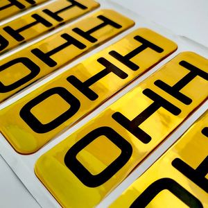 Autocollants personnalisés en PVC imperméable avec effet 3D époxy pour emballages cosmétiques, autocollants de logo de marque de luxe, fabrication OEM, vente en gros - Product Image 3