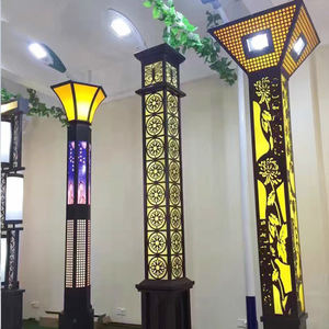 Lampadaire solaire en forme de <span class=keywords><strong>colonne</strong></span>, lanterne rétro de paysage, luminaire décoratif d'extérieur, idéal pour une Villa, un trottoir ou un jardin - Product Image 3