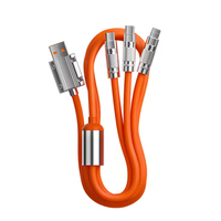 Cable de Carga Rápida USB C 3 en 1 de Silicona y Aleación de Zinc N1, Tipo C, Micro USB, 8 Pines, para Teléfono Tipo C, USBC