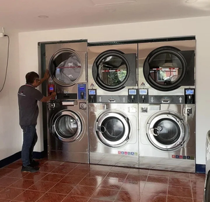 Lavadora-Extractora Comercial de <span class=keywords><strong>Autoservicio</strong></span> OKAIYOU, Operada con Monedas, Vapor Eléctrico, Acero Inoxidable, Botones/Pantalla Táctil - Product Image 3