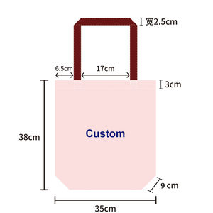 <span class=keywords><strong>Bolsa</strong></span> de Compra Personalizada de Algodón Orgánico 100% Ecológica para Sublimación con Logotipo - Product Image 4