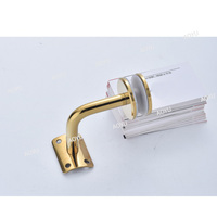 304 316 support de main courante en verre inoxydable monté réglable main courante d'escalier pince de support en verre sans cadre 17mm