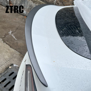 Aileron de coffre arrière en fibre de carbone véritable mate style OE pour Model 3 2017-2023 - Product Image 2