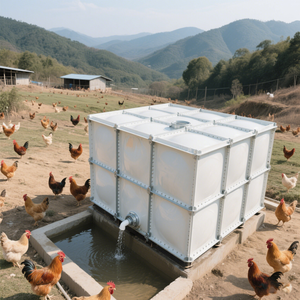 Réservoir d'eau en PRF personnalisé pour les fermes d'élevage de porcs, de poulets et de canards avec fonction de stockage d'eau sous tension de 220V - Product Image 1