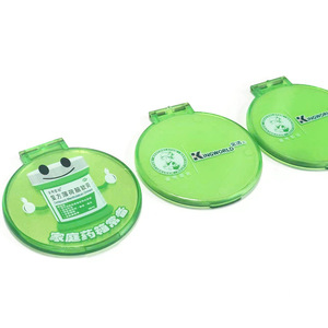 Kingworld Compact Mirror Round Plastic Folding Mini Handheld Makeup Mirror For Home Use Portable Gift - Product Image 5