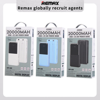 Remax Rpp-680 20W+22.5W Power Bank 20000mah Dengan 2 Kabel Pengisian Cepat Terintegrasi Power Bank Kapasitas Besar