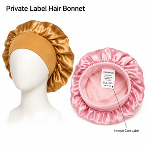 <span class=keywords><strong>Bonnet</strong></span> de <span class=keywords><strong>nuit</strong></span> en satin de soie pour femme avec large bande élastique, personnalisable avec logo, idéal pour la chimiothérapie, vente en gros - Product Image 4