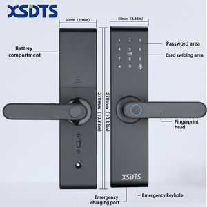 Serratura Intelligente XSDTS Z20 con Impronta Digitale, Compatibile con App Tuya WIFI, Accesso Senza Chiave, <span class=keywords><strong>Sicurezza</strong></span> con <span class=keywords><strong>Password</strong></span> per Porte in Legno e Metallo - Product Image 6