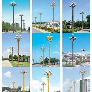 Poteaux d'éclairage intelligents pour autoroutes extérieures, lampadaires galvanisés à chaud avec caméra CCTV pour villes connectées, poteaux de ville intelligents - Product Image 5
