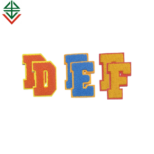 Chenille Thư Các Bản vá lỗi sắt trên chữ cái Bảng chữ cái dán 2 gói A-Z thêu chữ vá - Product Image 6