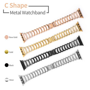 Girly bracciale <span class=keywords><strong>C</strong></span> a forma di diamante cinturino per iwatch <span class=keywords><strong>serie</strong></span> 10 9 8 7 di lusso in acciaio inox cinturino e cassa - Product Image 4