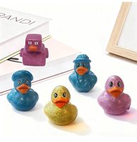 Vente en gros de jouets de bain flottants pour enfants avec son, mini-canard en caoutchouc personnalisé, canard numérique et canard robot en forme de forme, cadeau promotionnel