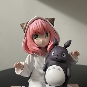Figura de Anime Japonés, Linda Chica Anime, <span class=keywords><strong>Spy</strong></span> Family, Anya Forger, Totoro, Juguete de PVC, Figura de Anime Versión Q - Product Image 3