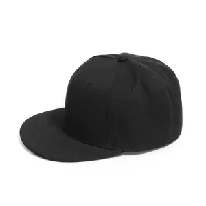 Unisex 6 Panel Custom Flat Brim 3d Embroidery Logo Fifty Fitted Hat Gorras Snapback Sport Baseball Cap