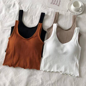 Nuovo Top Corto Vintage di Alta Qualità 2026, Traspirante ed Ecologico, Senza Cuciture, Colorato, Intimo Femminile con Motivo Uniforme - Product Image 1