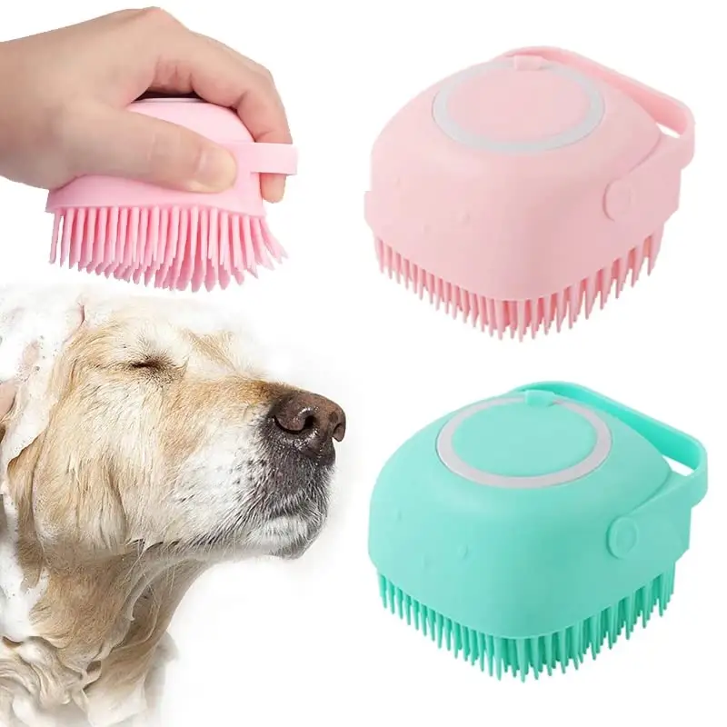 Online Top Seller Pet Floating Hair Groom ing Slicker Pinsel für Katzen und Hunde Pet Massage Baden Silikon bürste