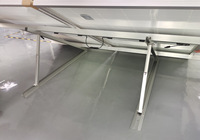 Support de montage de toit lesté solaire Triangle plat Support en aluminium réglable pour panneaux PV sans pénétration de toit