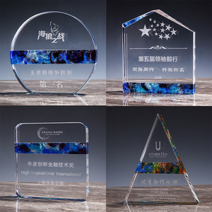 Crystal <b>Trophy</b> Laser <b>Engraved</b> Custom Starry Sky Design Conference Awards Business Gift 1234567 Specification - Product Image 3