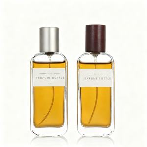 Flacons de parfum vides carrés rechargeables en gros 30ml 50ml 100ml 100 pièces Emballage en boîte Conception de logo personnalisée - Product Image 1