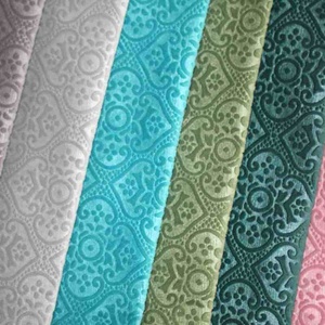 <span class=keywords><strong>2025</strong></span> New dập nổi thiết kế Hà Lan nhung bọc vải dệt may nhà 3D hoa dập nổi Jacquard Velboa sofa vải - Product Image 4