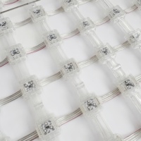 Pantalla LED Flexible para Exteriores, Tipo Cortina, P50 P62.5 DMX512, para Publicidad en Fondo de Edificios