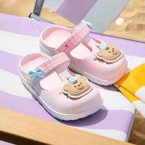 Sandales d'été pour bébés filles, mignonnes, décoratives, à motif de dessin animé, semelles épaisses, imperméables, antidérapantes, désodorisantes, chaussures pour enfants - Product Image 1