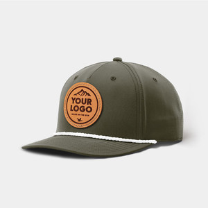 Custom Logo Snapback Cap Adjustable Gorras Leather <b>Patch</b> 6 Panel Richardson Style Richardson 112 Trucker Hat - Product Image 2