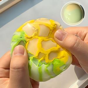 Hot Sale TPE Wooden Cracking Stress <b>Ball</b> Handmade Slow Rise <b>Squeeze</b> Fidget Toy Wholesale Sensory Toy Dropshipping Party Favors - Product Image 4
