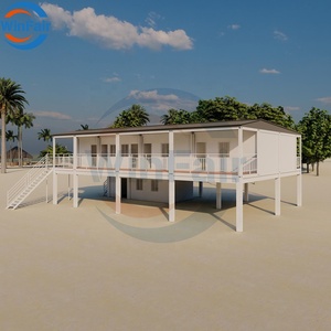 Winfair Colombia prefab Đúc Sẵn 2 câu chuyện lắp ráp bị cô lập thép sinh thái di động mái dốc mô-đun container nhà để xe - Product Image 2