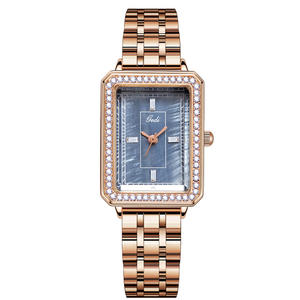 Montre de luxe pour femme Goldie, petit cadran carré en acier inoxydable, étanche, à quartz, bracelet, design <span class=keywords><strong>moto</strong></span>, tendance, niche - Product Image 6
