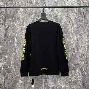 King Mcgreen Yıldız Yüksek Kaliteli Erkek Kadın Uzun Kollu Tişört Erkek İlkbahar Sonbahar Pamuklu Kollu Üstler Raglan Kol Nefes Alabilir - Product Image 4