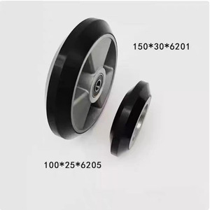 Roue de guidage Xunda, diamètre 150 mm, largeur 30 mm, avec roulement 6201 pour élévateur de chantier - Product Image 3