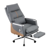 Vente d'usine : Fauteuil de direction pivotant en cuir PU, confortable, style luxe léger, pour bureau, PC et ordinateur