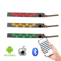 Panneau de signalisation LED flexible à défilement programmable OEM Mini écran d'affichage portable APP sans fil li-batterie pour