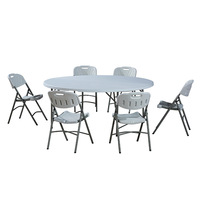 Chaise pliante en plastique moderne de haute qualité pour événements, 6 pieds/8 pieds, pour l'extérieur des villas